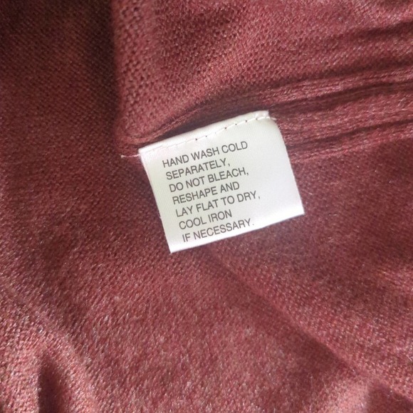 NORTHERN Isles Brown Crew Neck Silk Rayon Cashmere Sweater Men's Size Large - Picture 12 of 14